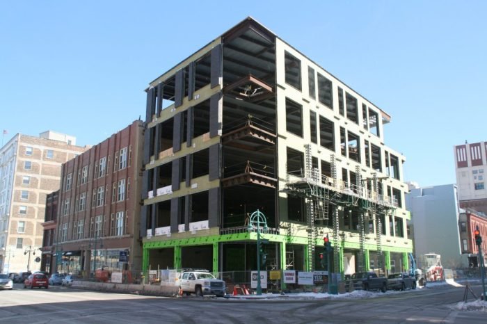 Mercantile building expansion redefines street water milwaukee historic jannene jeramey credits tax urbanmilwaukee Dilatasi bangunan