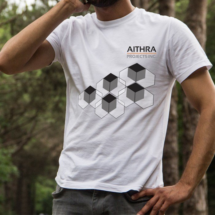 Desain kaos toko bangunan