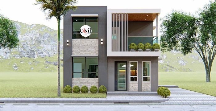 Desain minimalis 2 lantai