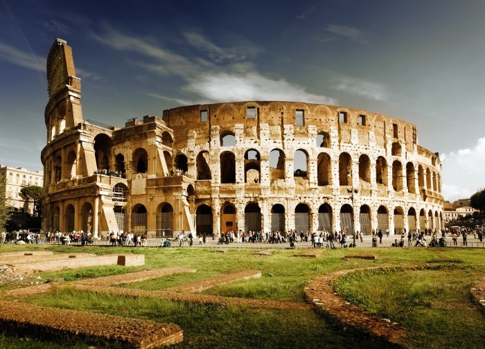 Colosseum amphitheater built