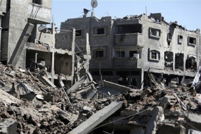 Gaza palestina perang hancur jalur bendera hams diserang medcom happen billion rebuild mahmud afp membawa berlari sekumpulan permukiman internasional