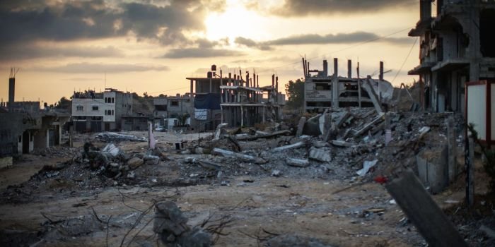 Hancur palestina israel bangunan gaza