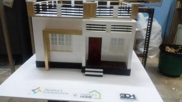 Membuat miniatur rumah atau bangunan dapat menggunakan bahan