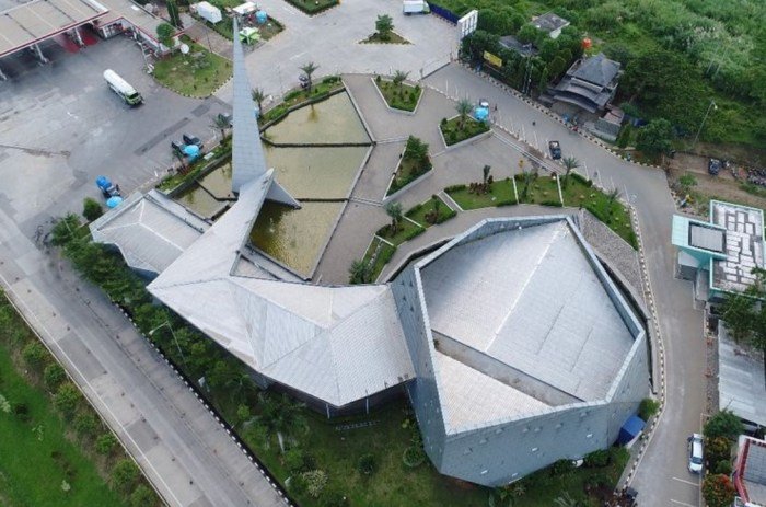 Struktur bangunan yang dirancang oleh ridwan kamil