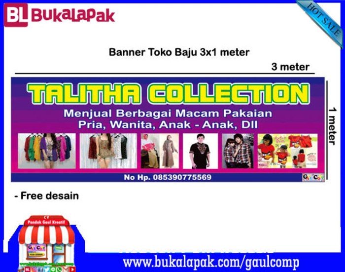 Spanduk toko bangunan cdr