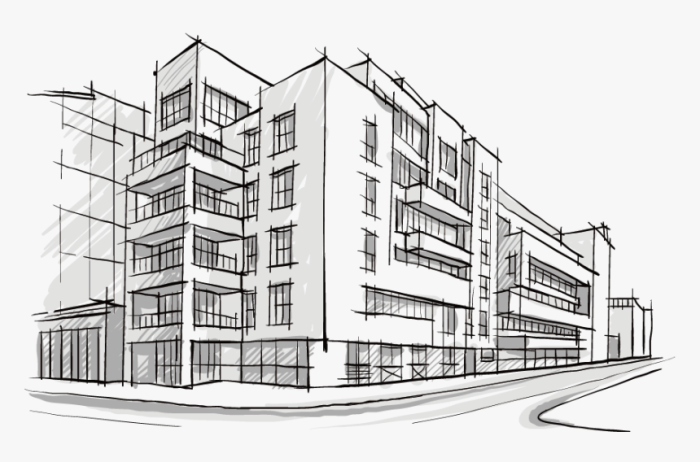 Sketsa bangunan