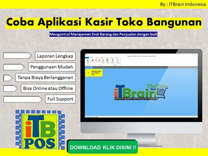 Software toko bangunan gratis full version
