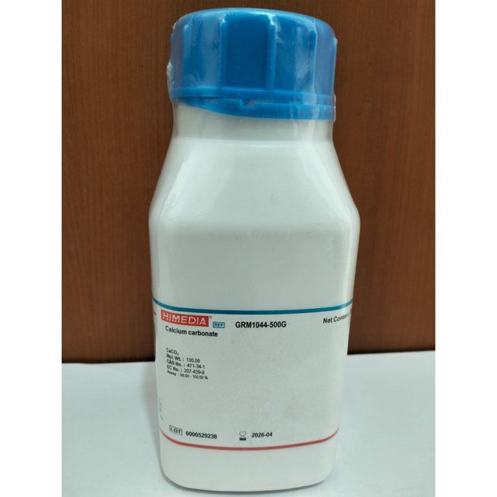 Harga kalsium karbonat di toko bangunan
