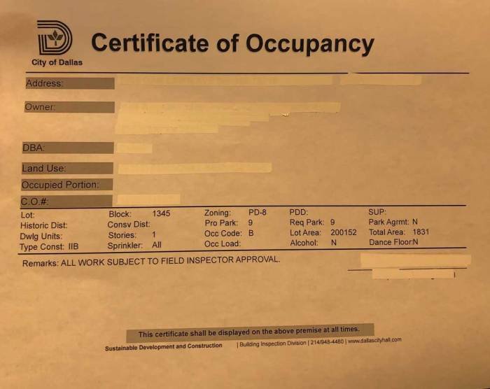 Permit occupancy checklist princesa
