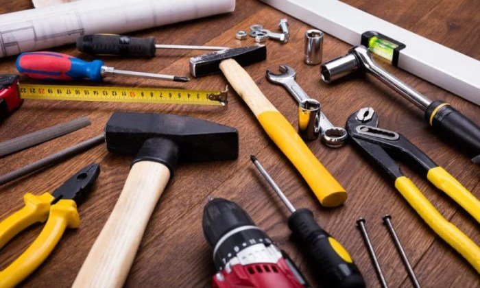 Tools construction hardware collage carpentry stock preview dreamstime