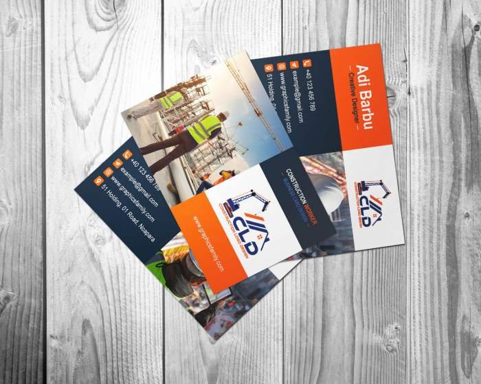 Kartu nama tukang bangunan