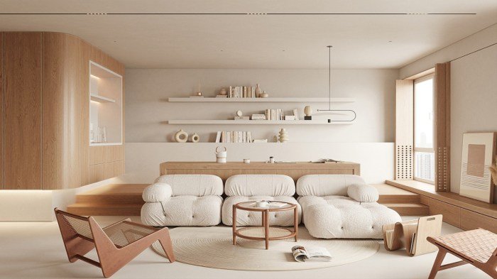 Minimalist minimalism interior style lighting wall decorate décor
