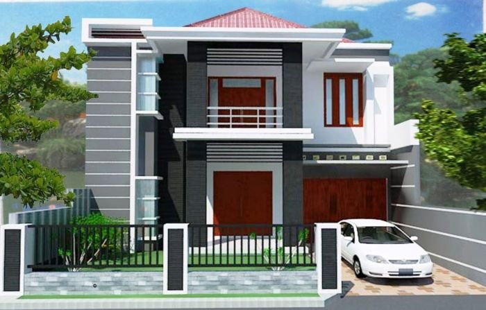 Desain minimalis 2 lantai