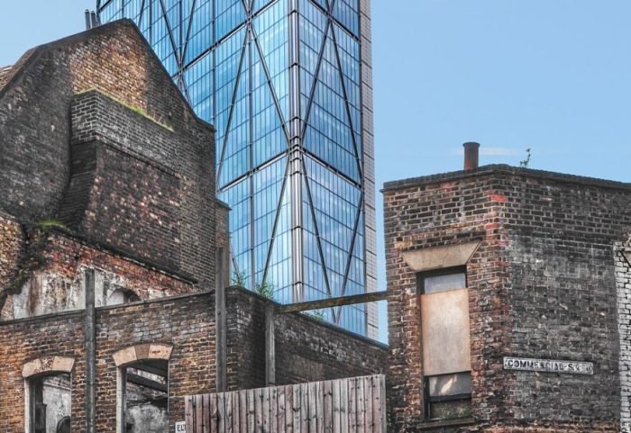 Building facade commercial before after abandoned use mixed reborn lift housing existing floor between