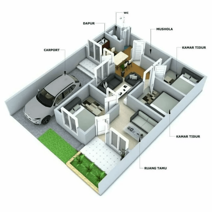 Rincian bahan bangunan rumah tipe 36