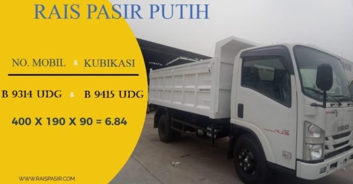 Harga pasir bangunan 1 truk