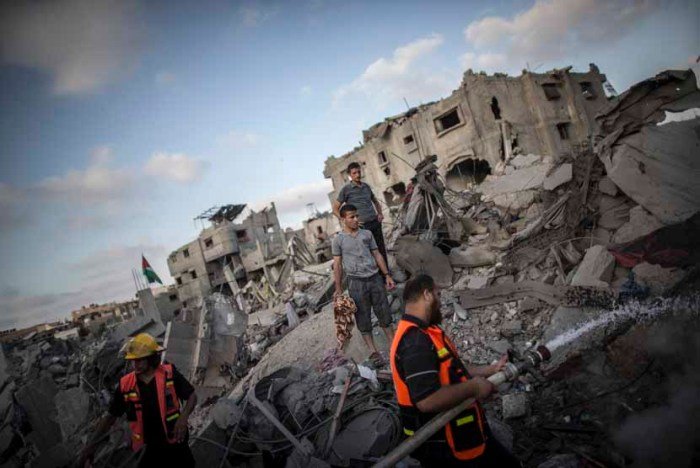 Bangunan palestina hancur
