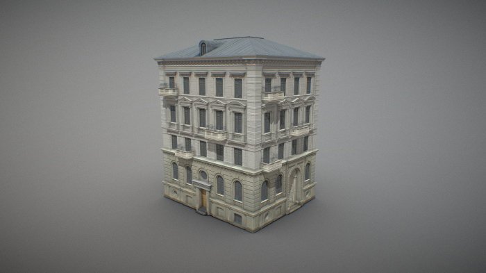 Building office 3d model cadnav models max modern 3ds modeling architecture house rendering