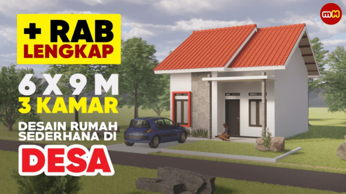 Rincian bahan bangunan rumah ukuran 6x9