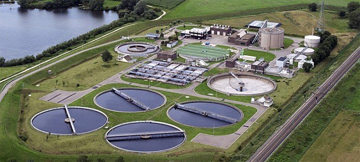Treatment plant wastewater water