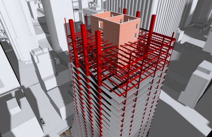 Core building architecture corridor monadnock