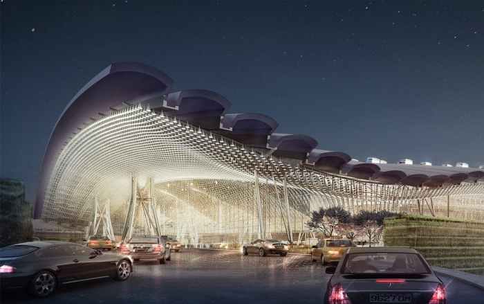 Span wide steel long large structure building construction