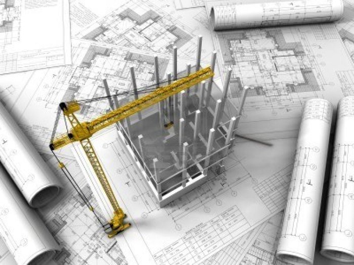 Gambar rancangan dan model bangunan dibuat oleh