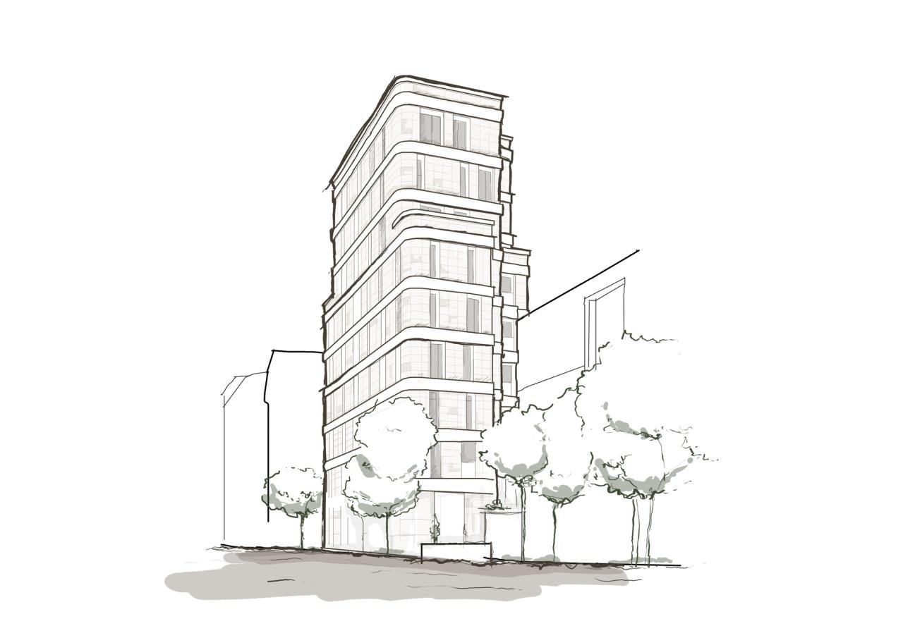 Sketch construction building buildings animation stock hd architecture
