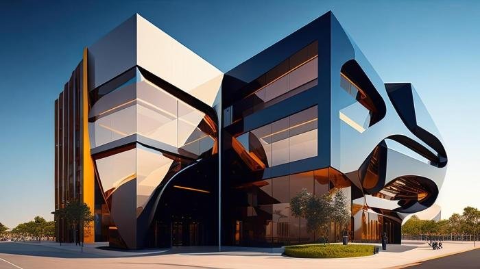 Commercial edificios fachadas cgtrader asombrosas modernas edificio contabilidade rectas diseño arquitectonicas