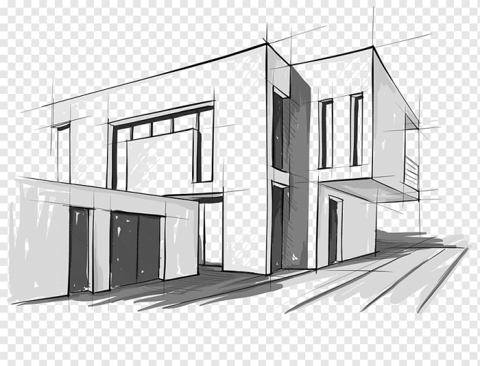 Sketsa bangunan