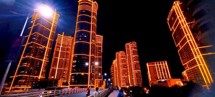 Lighting facade building architectural office light architecture concept installation led exterior trinova ru window outdoor arch google project visit electrical
