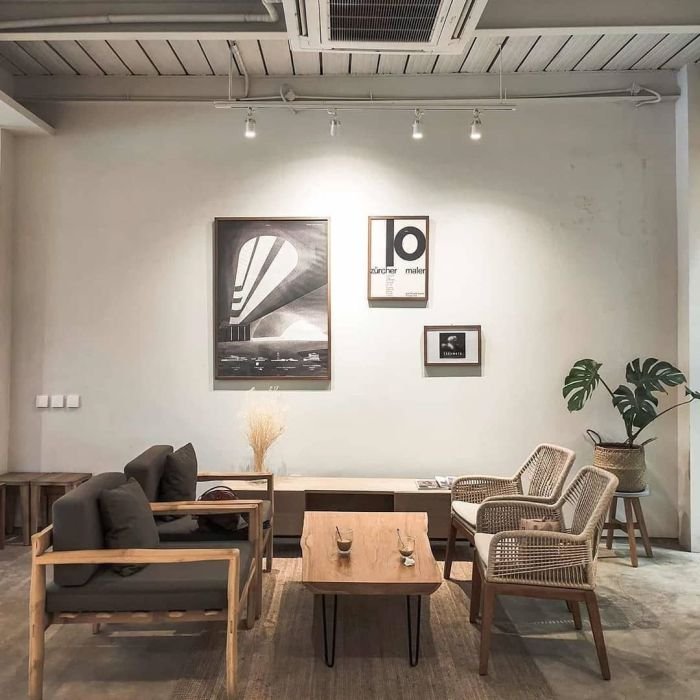 Bangunan cafe minimalis