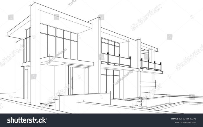 Sketsa bangunan rumah
