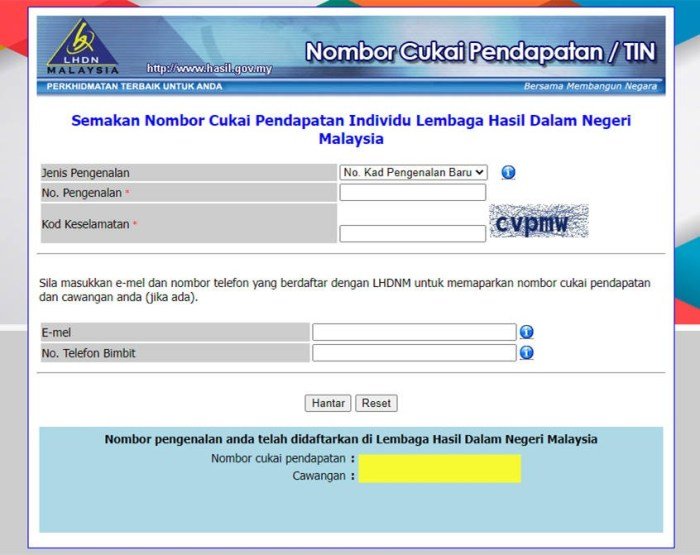 Nomor pajak bumi dan bangunan