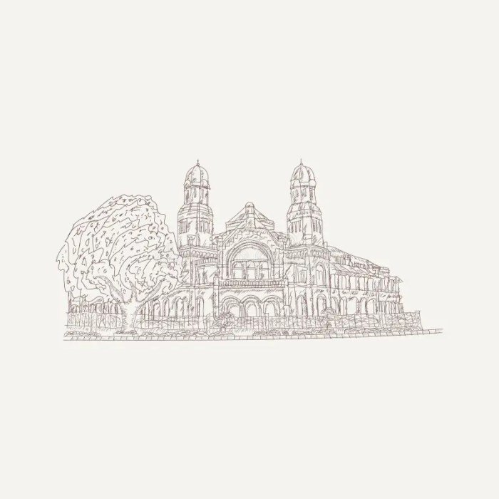 Sketsa bangunan bersejarah