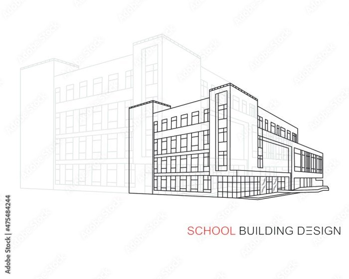 Sketsa bangunan gedung