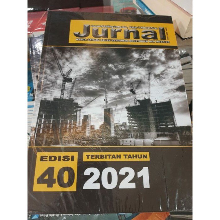 Jurnal harga satuan bahan bangunan 2021 pdf