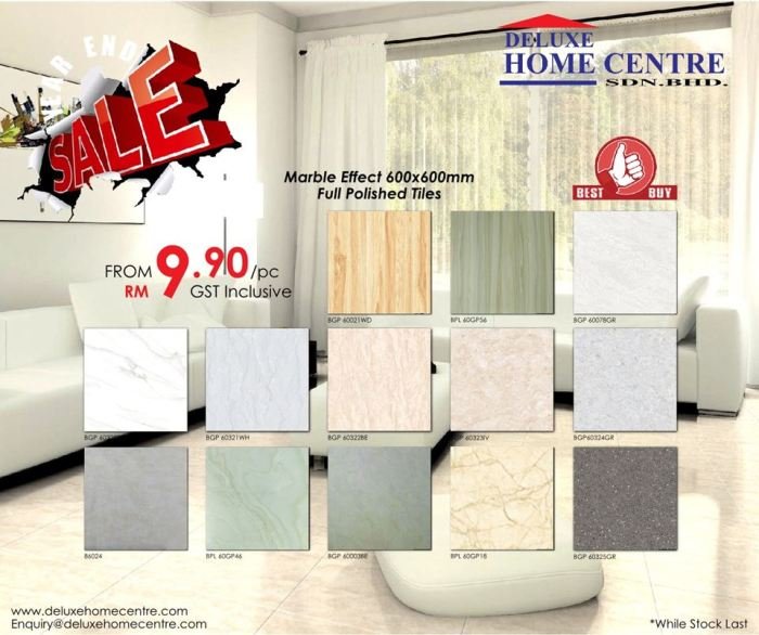 Daftar harga keramik lantai di depo bangunan