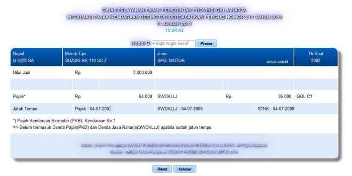 Cek pajak bumi dan bangunan online depok
