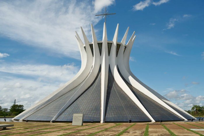 Iconic circular cathédrale cathedral brasília frost matt
