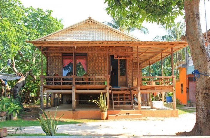 Desain rumah bambu sederhana murah
