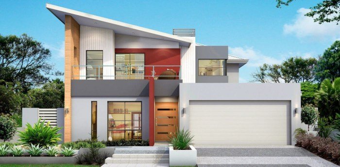 Desain rumah klasik modern 2 lantai terbaru