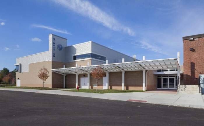 Bergen school tech vocational teterboro county high building addition successful athletic educational essential facility existing attached wonderful already program rooms