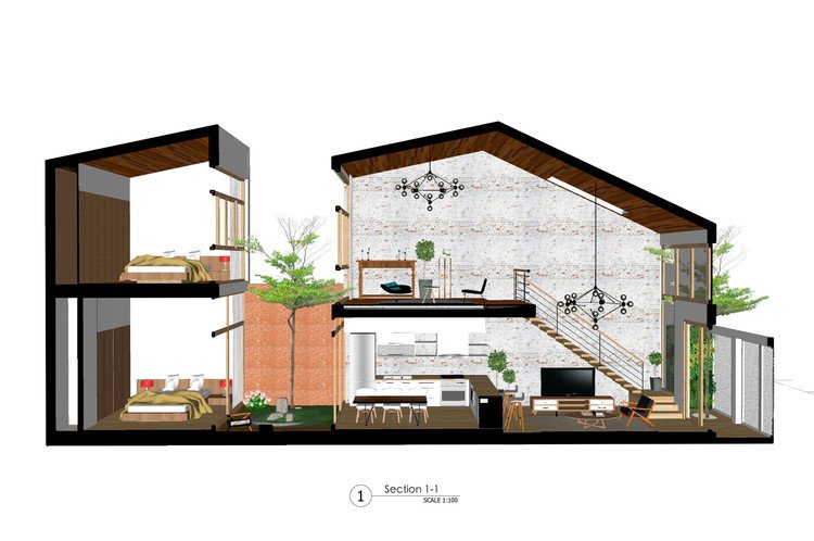Desain rumah minimalis ukuran 8x12 modern