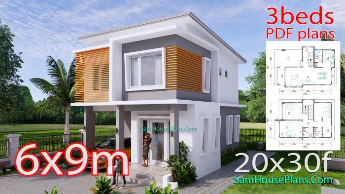 Desain rumah 6x9 3 kamar