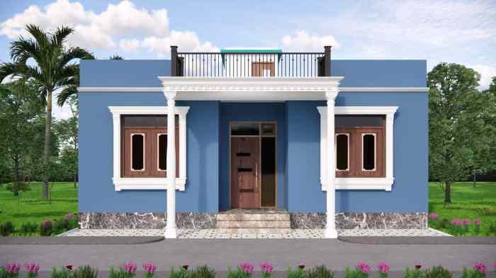 Desain rumah 2 kamar di kampung