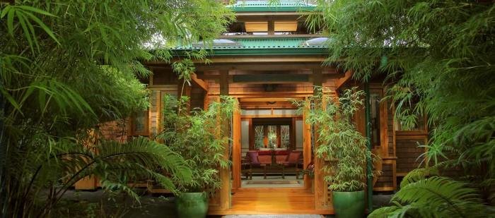 Desain rumah bambu jepang