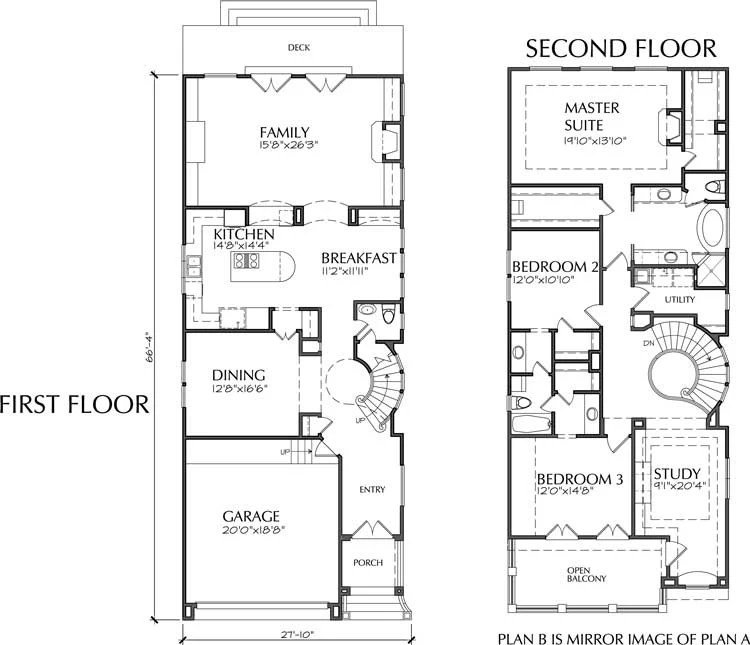 Narrow plans lots cleverly architecturaldesigns Narrow plans lots cleverly architecturaldesigns
