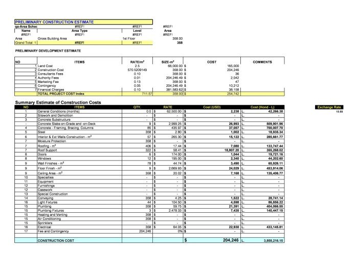 Contoh rab bangunan excel
