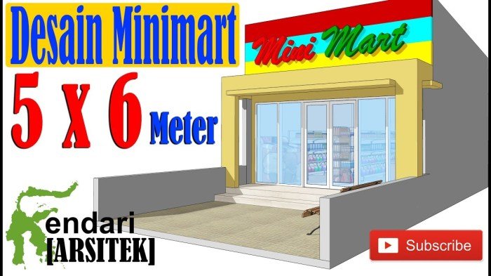 Desain bangunan minimarket